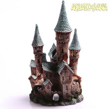 Aqua One Ornament Ruined Castle Blue Large 12x11x21cm 36870