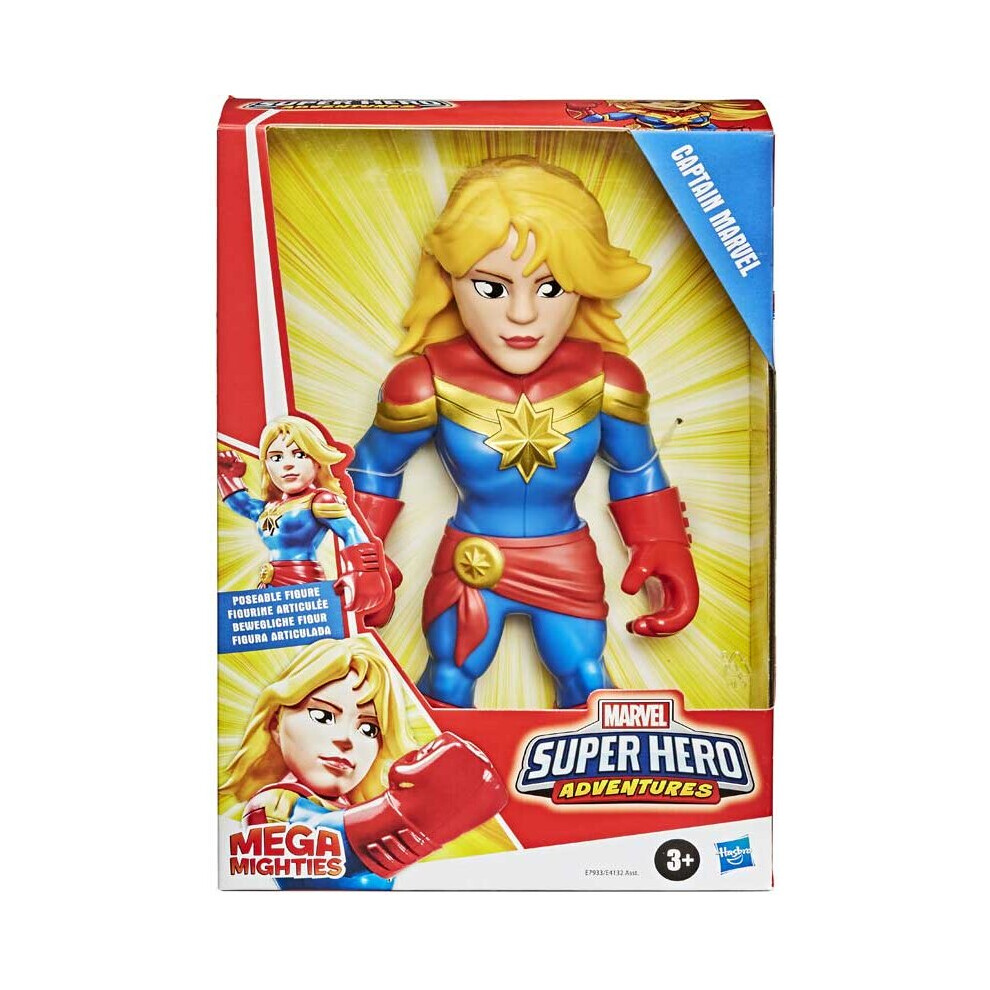 Marvel Superhero Adventures Mega Mighties 25cm Figure - Captain Marvel