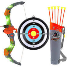Bow and Arrow Archery Set - Comes with Attractive LED Lights Materials - Great for Indoor-Outdoor Game - Perfect for Gifting Purpose