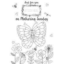 Just For You Mum Colour-Me-In Mother's Day Greeting Card With Stickers