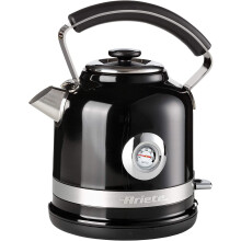 Ariete 2854B Moderna Cordless Electric Kettle, Stainless Steel Body, 1.7 Litre Capacity, Black
