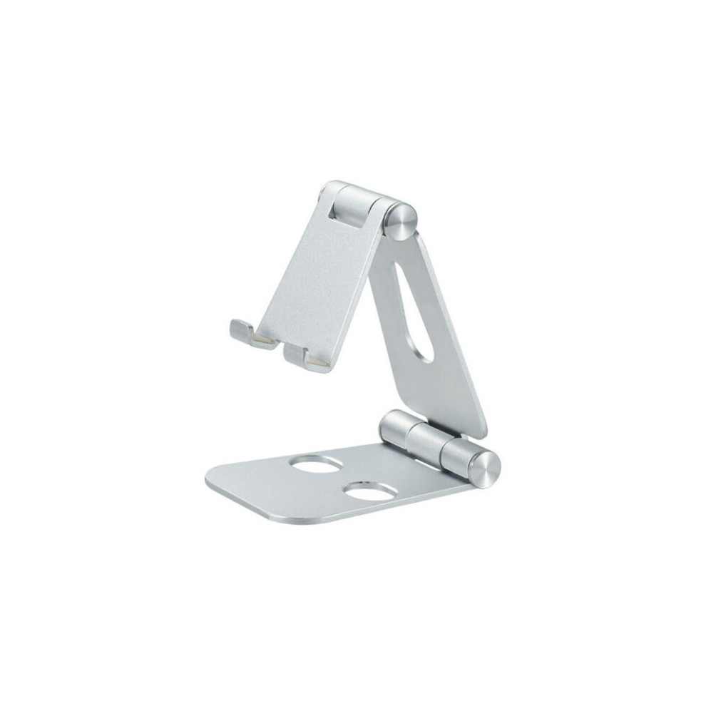 (Silver) Universal Foldable Adjustable Desktop Phone Desks Stand Holder Smartphone Tablet Silver 683546309372