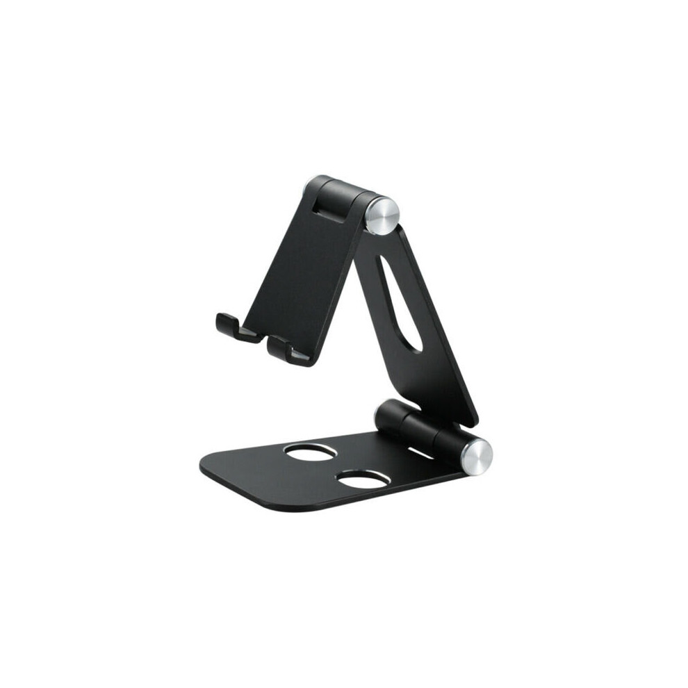 (Black) Universal Foldable Adjustable Desktop Phone Desks Stand Holder Smartphone Tablet Black 683546309358