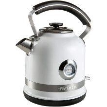 Ariete 2854W Moderna Cordless Electric Kettle, Stainless Steel Body, 1.7 Litre Capacity, White