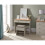 Kendal Dressing Table With Stool in Grey 2