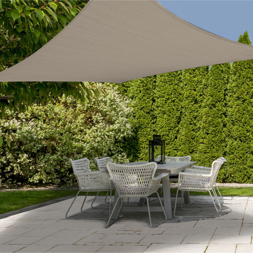 (Square-Sage) Outdoor Garden Canopy UV Sun Shelter Shade Sail