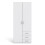 Wardrobe with 2 doors + 3 drawers (175)
White 2