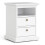 Bedside 2 Drawers in White 2
