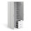 Wardrobe with 2 doors + 3 drawers (175)
White 4
