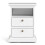 Bedside 2 Drawers in White 3