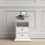 Bedside 2 Drawers in White 7