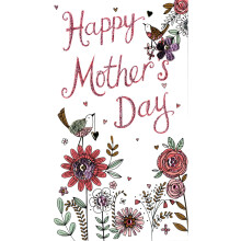Happy Mother's Day Card Embellished Hand-Finished Champagne Range Cards