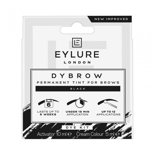 Eylure (Black) Eylure DYBROW Eyebrow Dye Kit Permanent Tint for Brows