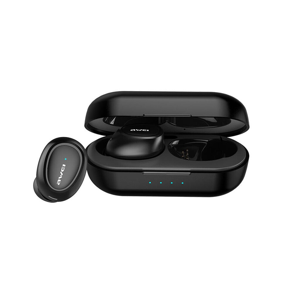 T6 Tws Wireless Bluetooth 5.0 Earphone Hifi Stereo Sports Bilateral Calls Headphone With Charging Box Black 840079308238