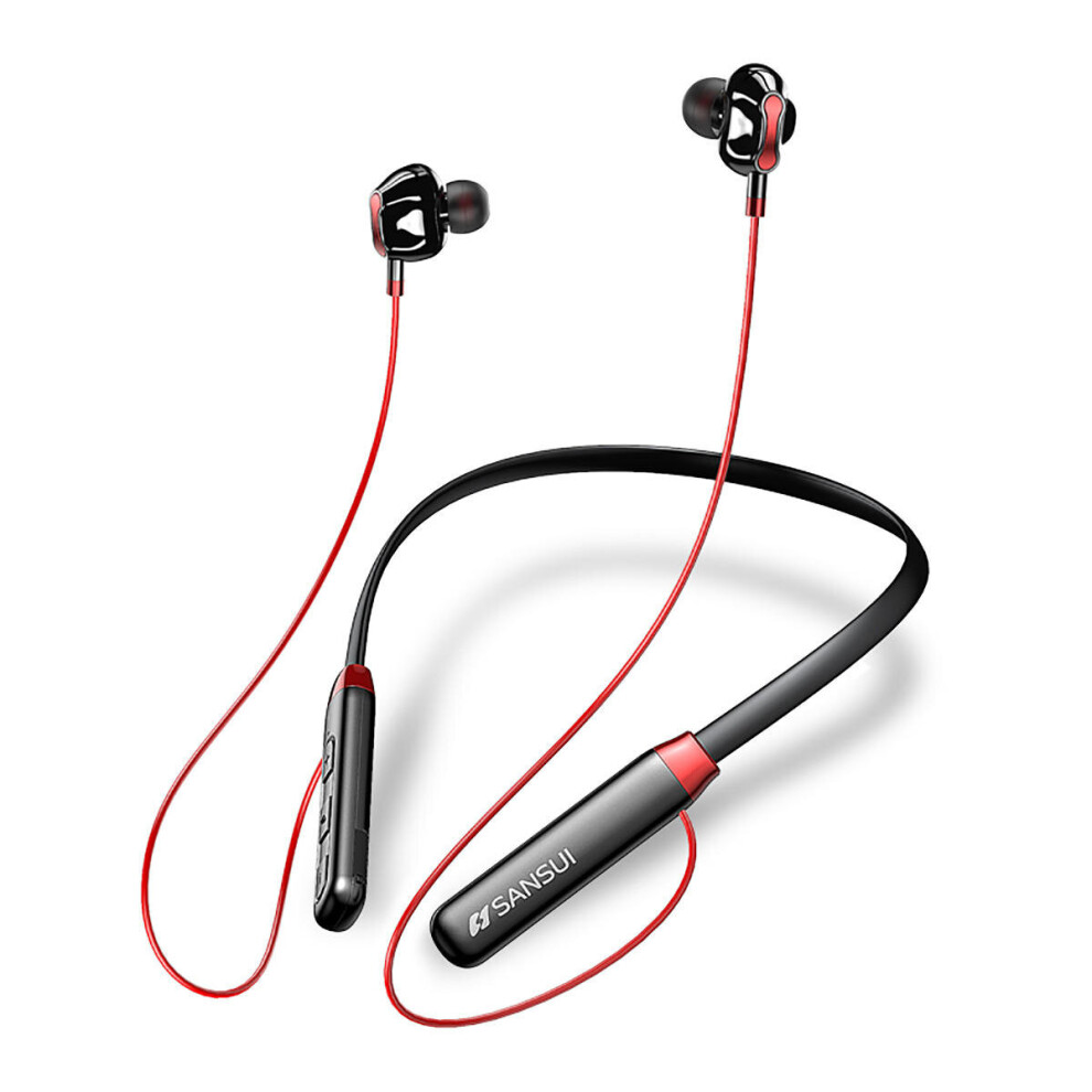 I37 Wireless Sports Bluetooth 5.0 Earphone 9D Surround Dual Dynamic Magnetic Bass Headphone With Mic For Iphone Xiaomi Huawei 840079329745