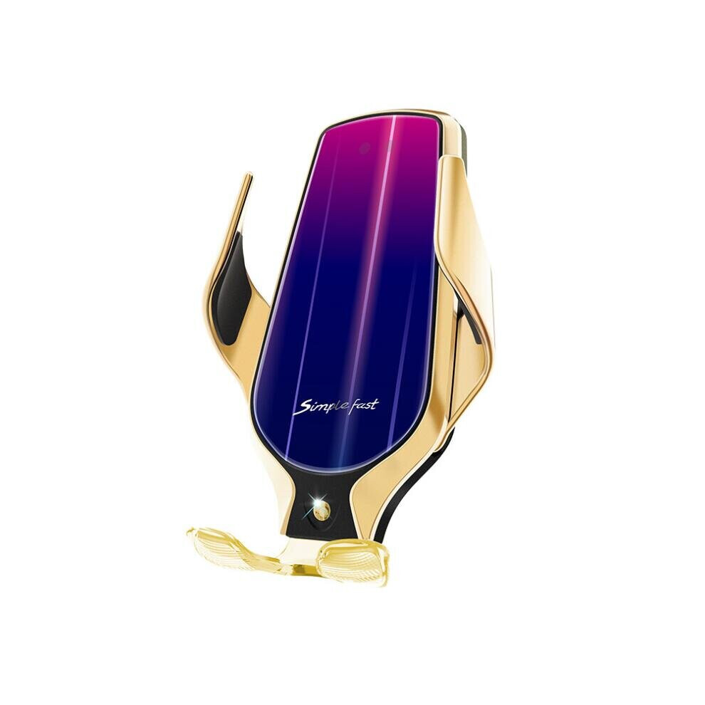 Photos - Other for Mobile Keshen 10W Wireless Charger Infrared Sensor Air Vent Car Phone Holder Car Phone Mount for 3.5-7.5 Inch Smart Phone GOLD COLOR 