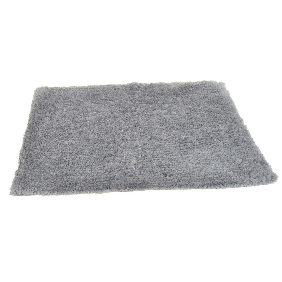 Allure Bath Fashions (Light ) Luxury Deep Pile Savoy Microfibre Bath Mat 50 X 80Cm Grey