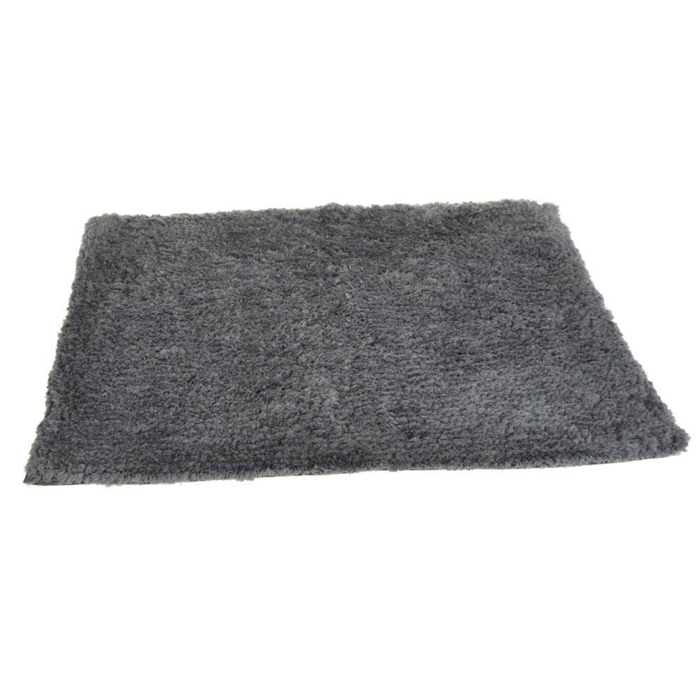 Allure Bath Fashions (Dark ) Luxury Deep Pile Savoy Microfibre Bath Mat 50 X 80Cm Grey
