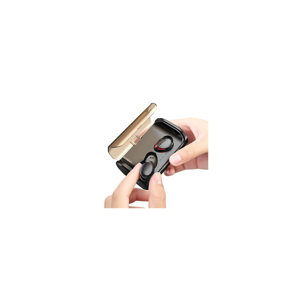 T8 Tws Wireless Bluetooth 5.0 Earphone Hifi Noise Cancelling Bilateral Call Ipx6 Waterproof Headphone With 3000Mah Charging Box Black 840079310057