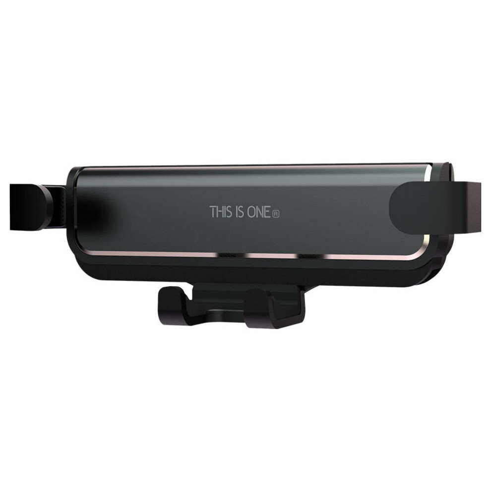Metal Gravity Linkage Automatic Lock Air Vent Car Phone Holder For 4.7-6.5 Inch Smart Phone Color Black 840079101433