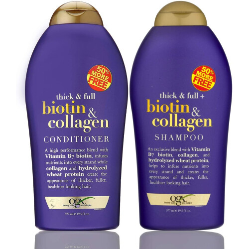 OGX (Thick & Full) Biotin & Collagen Shampoo Conditione Duo-Set