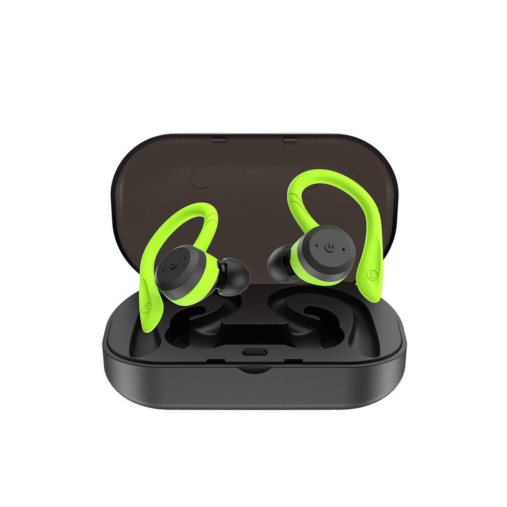 [Bluetooth 5.0] Mini Wireless Earphone Stereo Ipx7 Waterproof Noise Reduction With Charging Case Color Green 840079309921