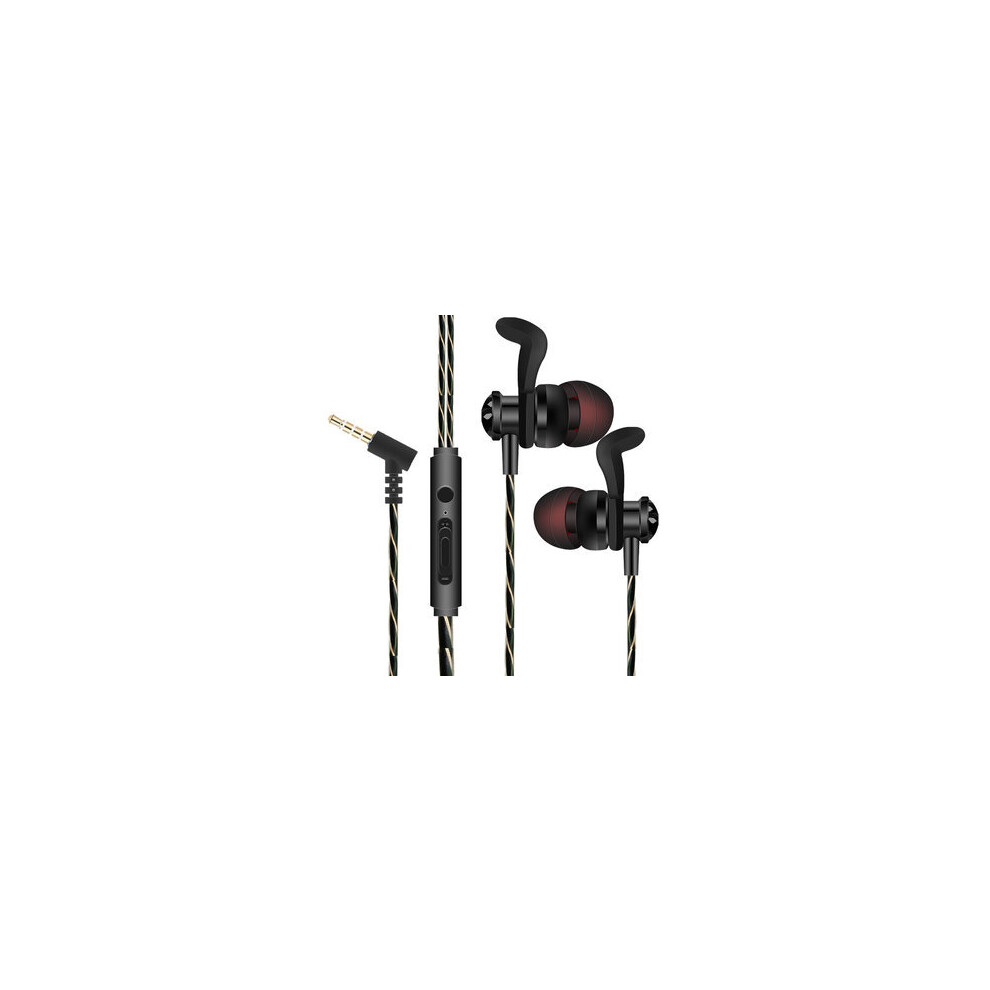 X8 3.5Mm Wired Control Earphone In-Ear Heavy Bass Earbuds With Mic For Iphone Xiaomi Huawei Color Black 840079315564