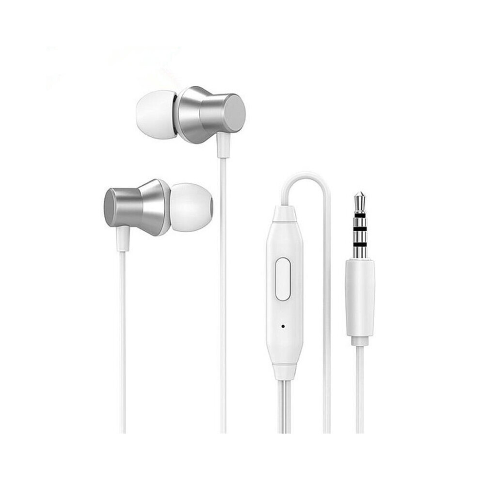 Hf130 Bass 3.5Mm Wired In-Ear Earphone Universal Headphones For Smartphone Mp3 Color White 840079304827