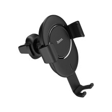 CW17 Qi Wireless 10W Fast Charger Garvity Auto Lock Car Air Vent Holder Stand for Mobile Phone 4.0-6.5 inches BLACK COLOR