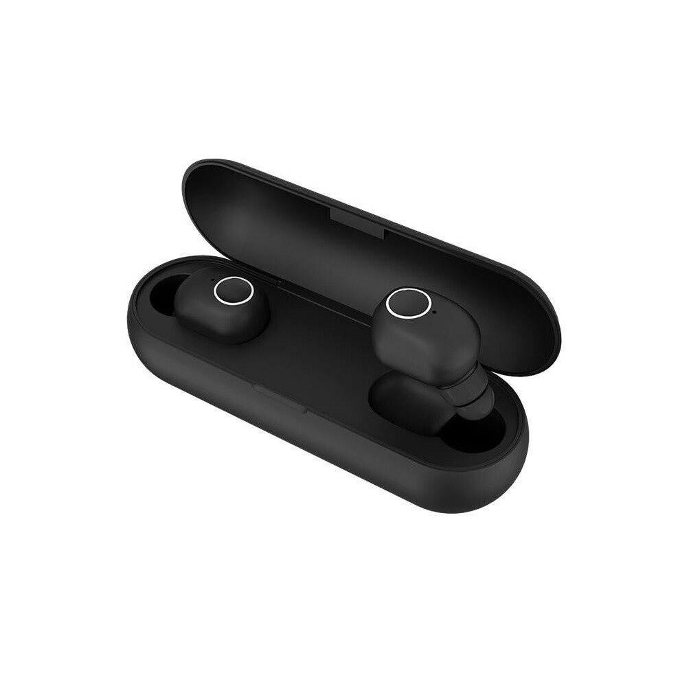 Portable Mini Tws Earphone Wireless Bluetooth 5.0 Earbuds Stereo Bass Sports Headphone With Mic Color Black 840079324689