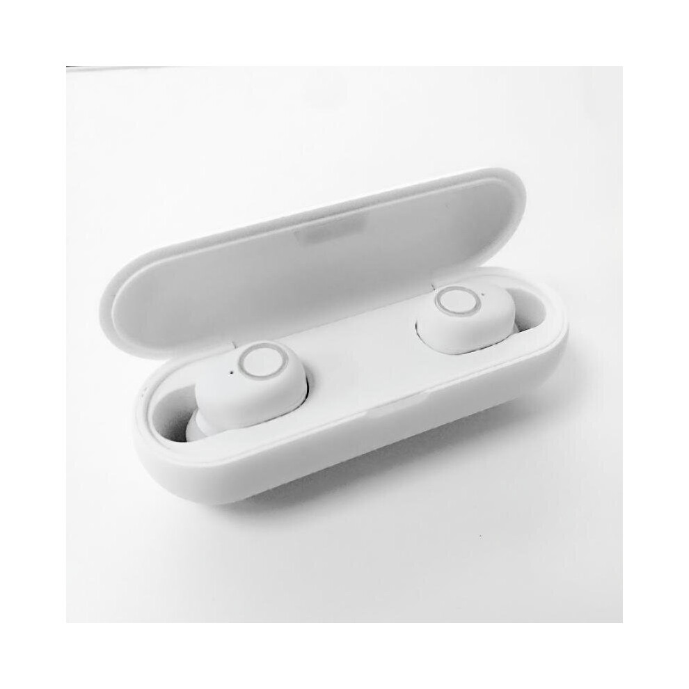 Portable Mini Tws Earphone Wireless Bluetooth 5.0 Earbuds Stereo Bass Sports Headphone With Mic Color White 840079324696