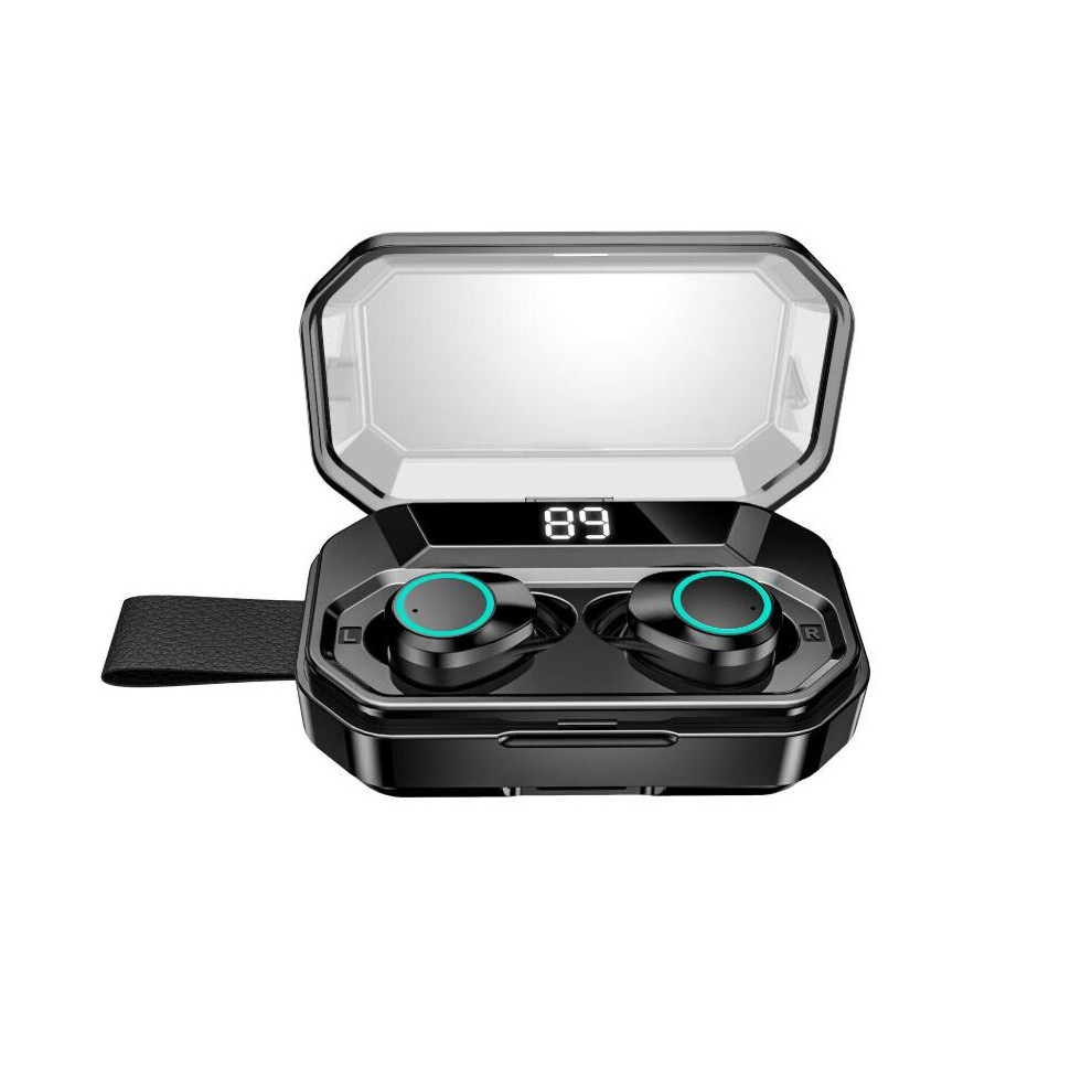 Tws Bluetooth 5.0 Wireless Headset Headphone 3000Mah Digital Display Ipx7 Waterproof Earphone With Charging Box Clear 840079306975