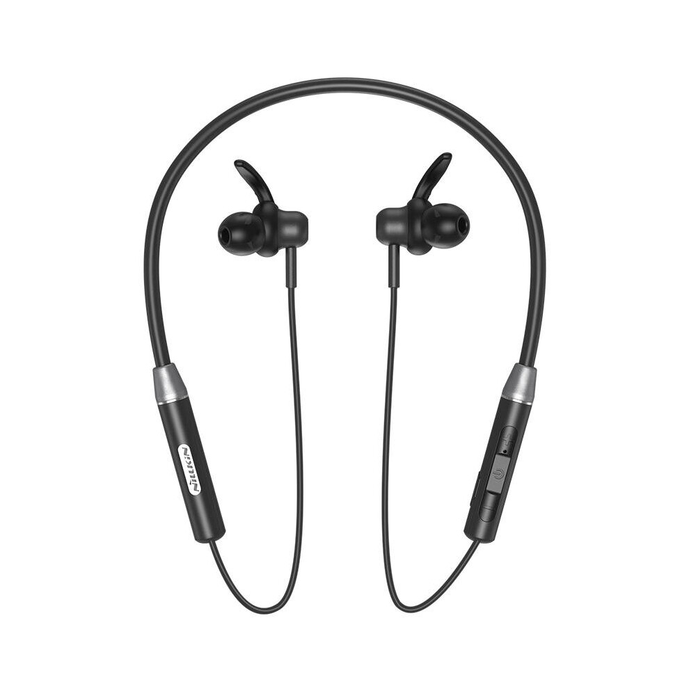 E4 Bluetooth 5.0 Neckband Earphone Flexible Sports Wireless Earbuds Magnetic Bass Headphone With Mic Color Black 840079121202