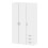Wardrobe - 3 Doors 3 Drawers in White 1