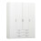 Wardrobe - 4 Doors 3 Drawers in White 1