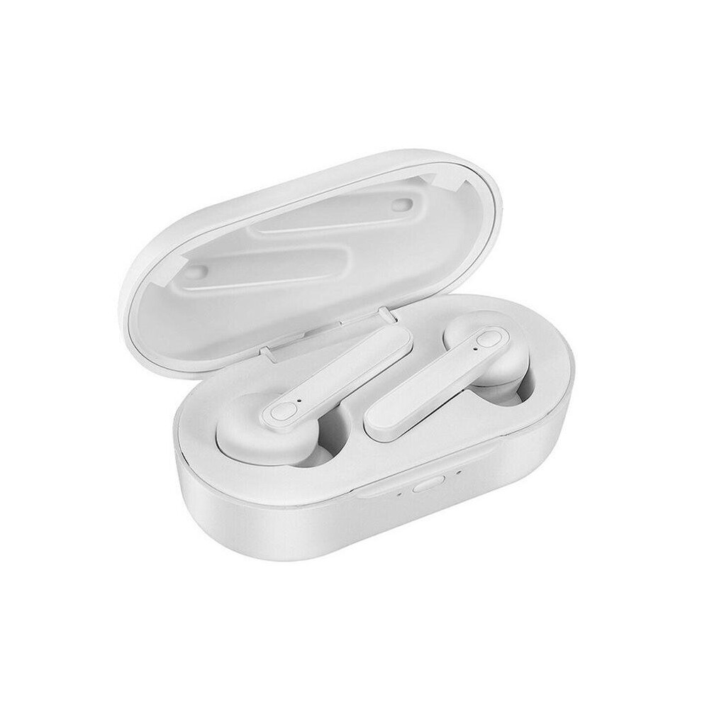 Dt-5 Tws Bluetooth 5.0 Earphone Hifi Cvc8.0 Noise Cancelling Wireless Earbuds 2000Mah Power Bank Handsfree Headphone Color White 840079320537