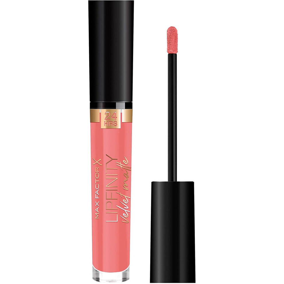 Max Factor Lipfinity Velvet Matte Lipstick, Cool Coral - 3.5 ml