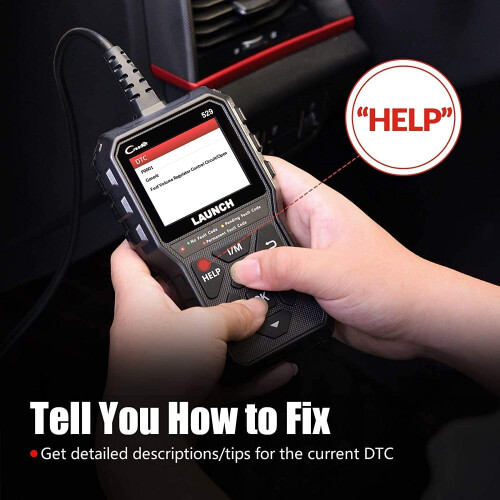 LAUNCH OBD2 Scanner CR529 Code Reader with Full OBD2 Function, One-Click I/M Readiness Turn Off Check Engi 1