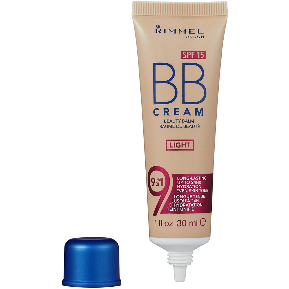 Rimmel London BB Cream with Brightening Effect, Light, 30ml