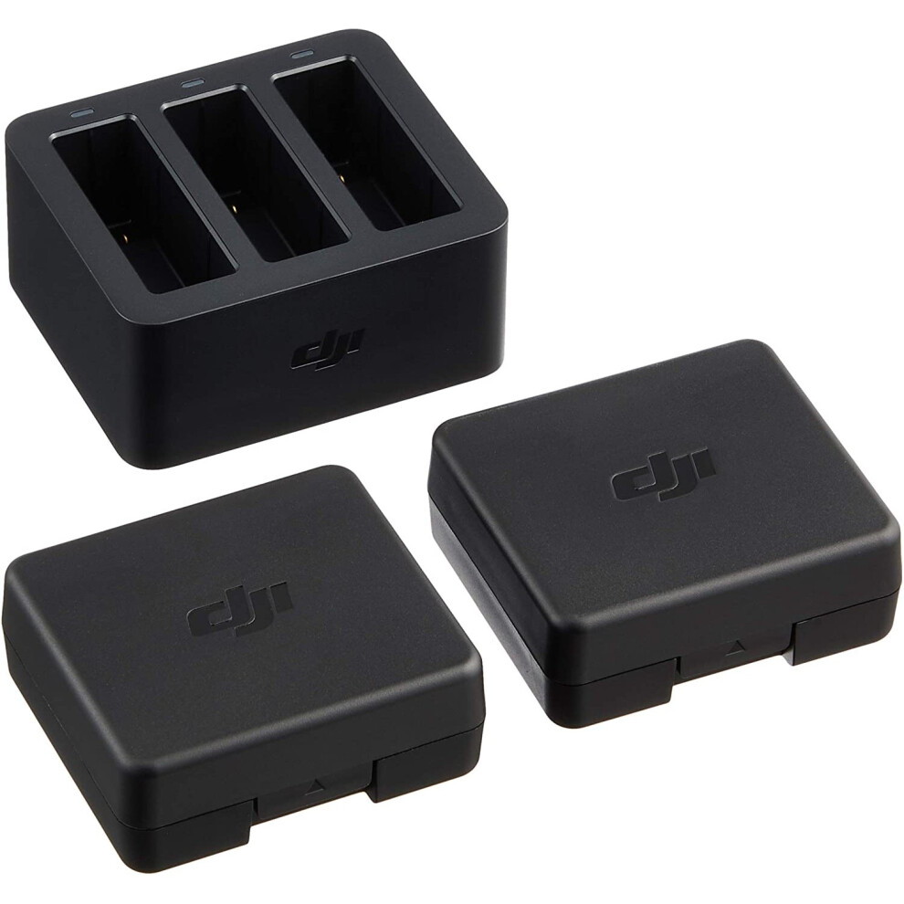 DJI Osmo Action Part 3 (UK Plug) - Charging Kit for DJI Batteries Osmo Action Camera, Kit Contains and Cha