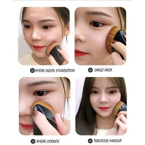 Foundation Brush Liquid Brush Makeup Brush, Multifunctional Magic No Trace Base Makeup Brush Full Coverage 2