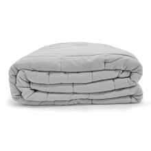 (150 x 200 cm) Weighted Blanket Sleep Disorder Anxiety Throw Silver/Grey