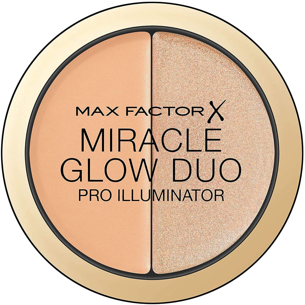 Max Factor Miracle Glow Duo Pro Illuminator, Creamy Highlighter,ÃÂ 2-Medium