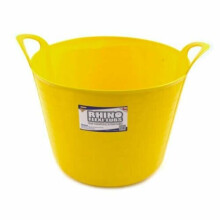 Stadium Rhino Builders Yellow Flexi Tub / Plastic Bucket 40 Lt Size