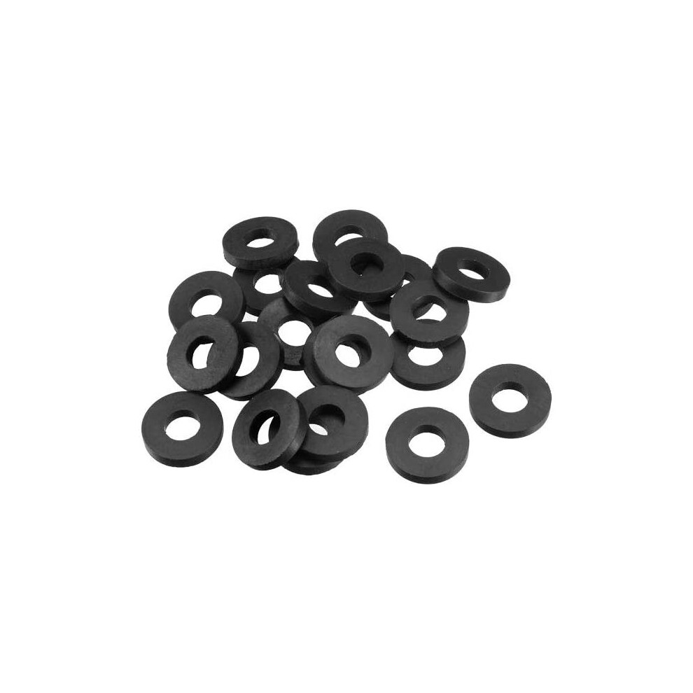 sourcingmap Rubber Flat Washers 18mm OD 8mm ID 3mm Thickness for Faucet Pipe Water Hose, Pack of 20-image-OPC-P6WXWXY-NEW