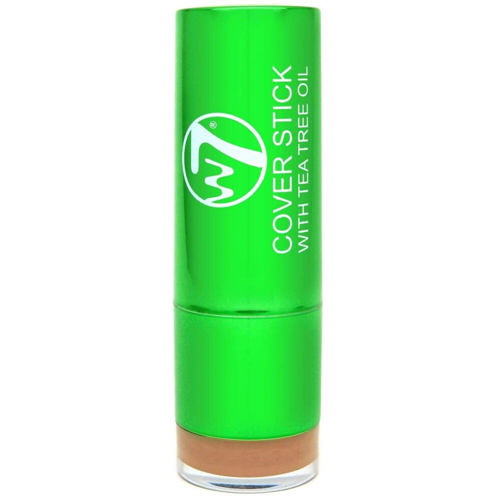 W7 Concealer Cover Stick with Tea Tree Oil - Medium / deep, 3.5 g