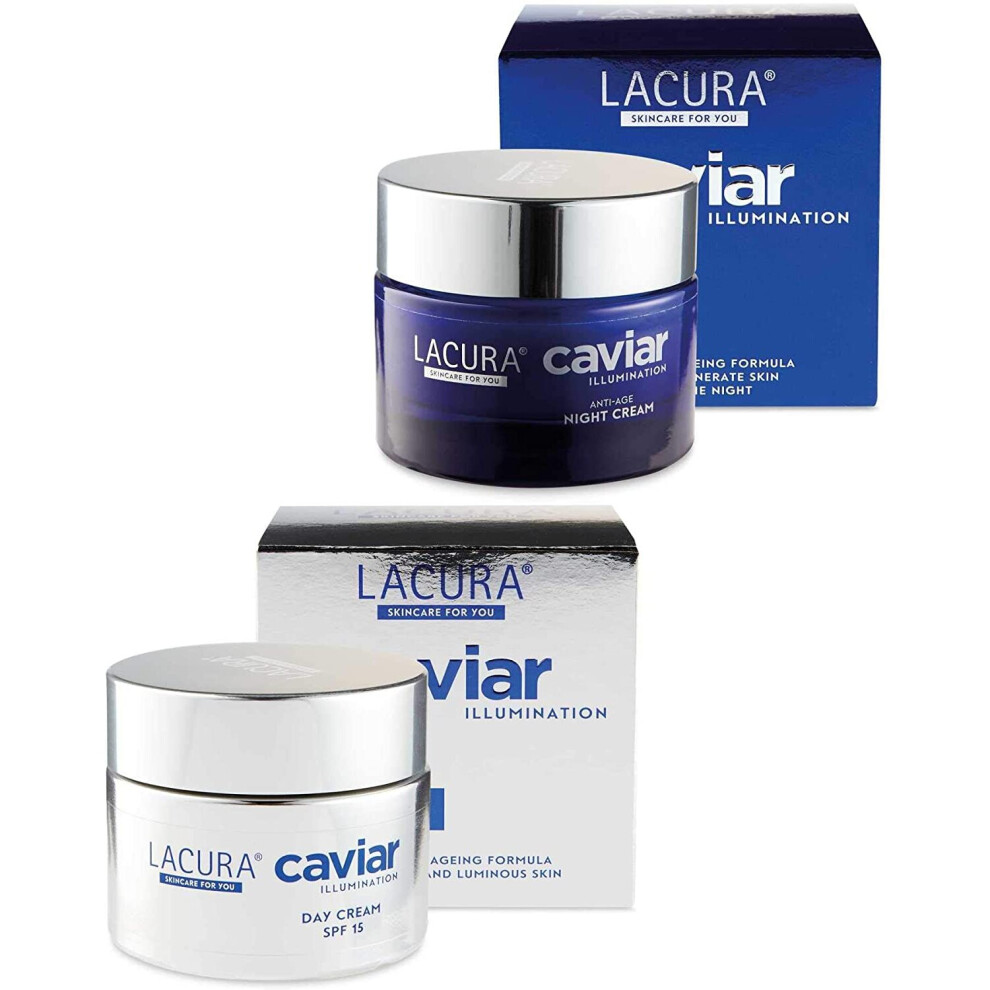 Lacura Cream Caviar 50Ml Day + 50Ml Night Set Anti Ageing Skincare