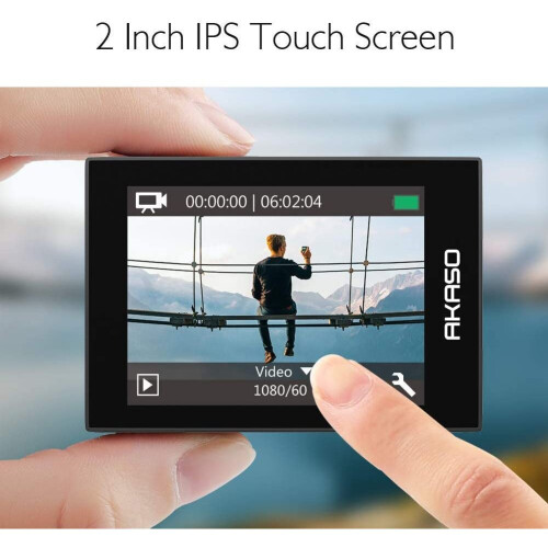 AKASO EK7000 Pro 4K Action Camera with Touch Screen EIS Adjustable View Angle 40m Waterproof Camera Remote 1