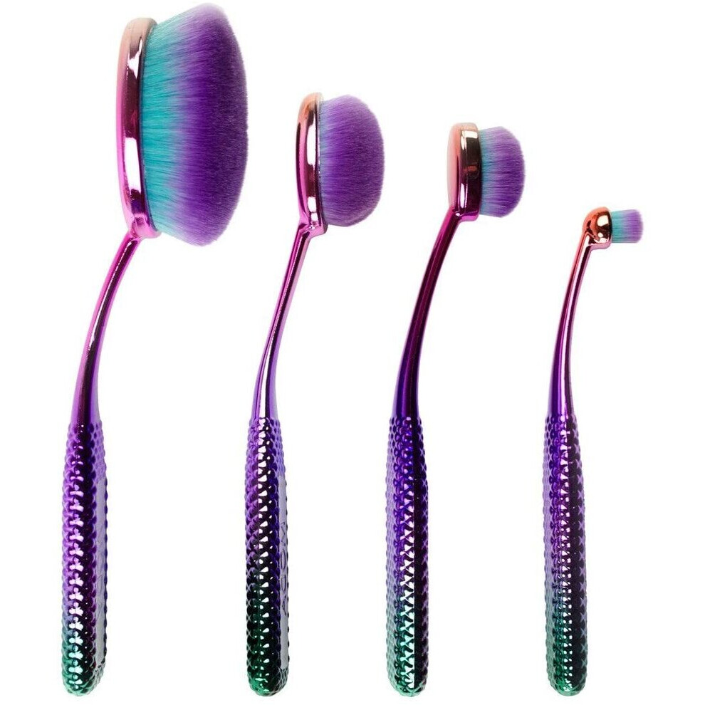 Royal & Langnickel Moda Prismatic Face Perfecting Kit Brush Set 4Pc