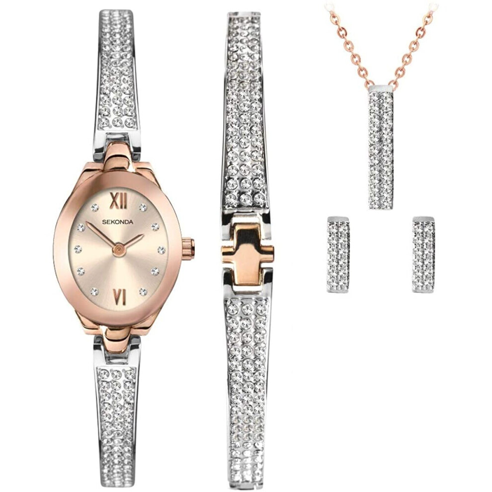 Sekonda Ladies Crystal Rose Christmas Set 2924G